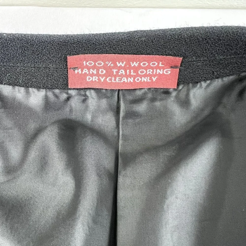 Rossi Umberto Rossi‎ Men Suit Wool 100% Black 3 Buttons down Size 44R/Large
